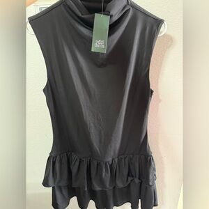 Wild Fable Black Ruffle Mini Dress
